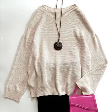 갤러리 바이 투모로우랜드 코튼 카노코 크루넥 풀오버