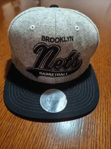 브루클린 네츠 야구 모자 그레이/블랙
