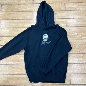 XLARGE 블랙 후드티 L