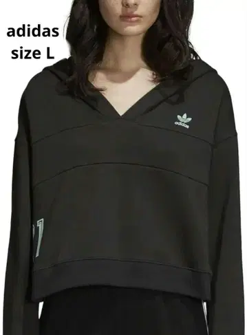 adidas 크롭 후드티 아디다스 트레포일 숏 기장 Y2K