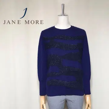 JANE MORE 제인모어 정가 1만 7천 제브라 패턴 울 니트 M