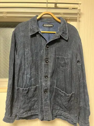 AUBERGE BIL CHARBON size 40 인디고 린넨