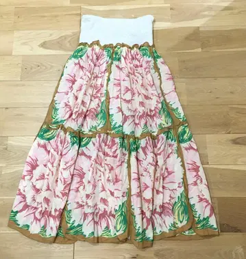 THEATRE PRODUCTS 손수건 스커트 꽃무늬