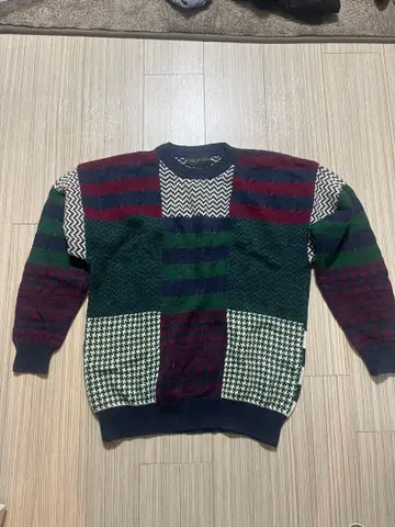 HILL & ARCHER 크레이지 패턴 니트 스웨터 M 사이즈