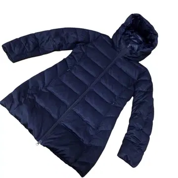 UNIQLO 유니클로 스트레치 다운 코트 A라인 네이비 M