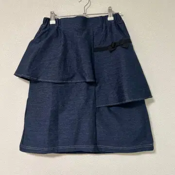 쿠미쿄쿠 스커트 네이비 신축성 새상품 170 사이즈