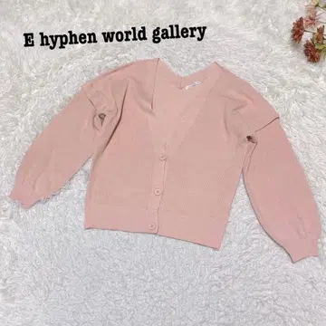 s.1942 [하이픈월드 갤러리] 긴팔 니트 가디건 핑크