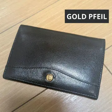 [ 새상품급 ] GOLD PFEIL 블랙 가죽 카드 케이스