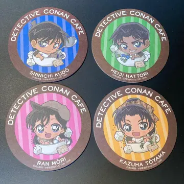 명탐정 코난 카페 코스터 4개 세트