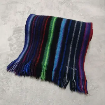 PaulSmith 폴스미스 멀티 스트라이프 머플러 울 100%
