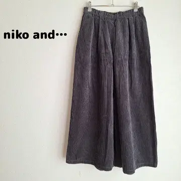 niko and - 코듀로이 와이드 팬츠 니코앤드 9906