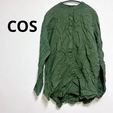COS 다크 그린 여성용 긴팔 셔츠