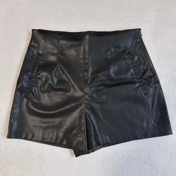 ZARA 자라 가죽 숏팬츠 하이웨스트 Y2K 00s 그런지 M