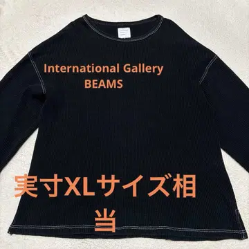 International Gallery BEAMS 리브 니트 롱 T