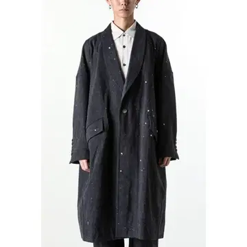 ZIGGY CHEN AW24 숄카라 데님 코트