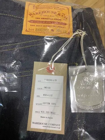 WAREHOUSE S1003XX-LTD 인디고 데님 W36 x L32