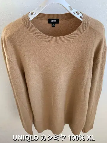 유니클로 캐시미어 100% 크루넥 스웨터 니트 XL UNIQLO