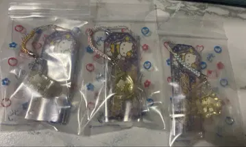 헬로키티 아크릴 장식 일루미네이션 버전 레어 3종 세트