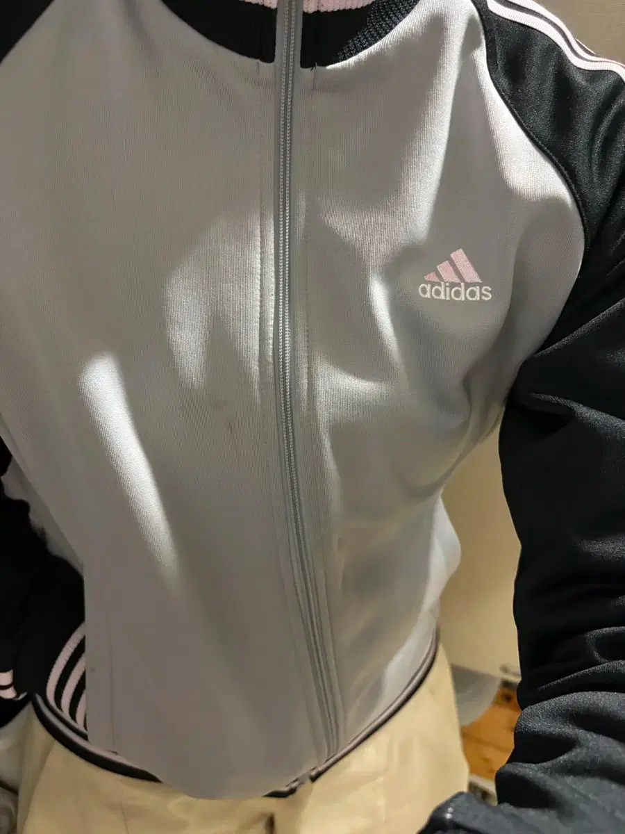 Adidas pink gray jersey