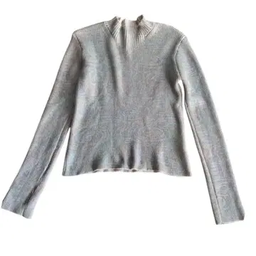 릴리 브라운 광택 프린트 니트 F