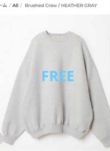 SHISHIKUI REMI RERIEF Brushed Crew