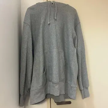 그레이 후드 부착 후드티