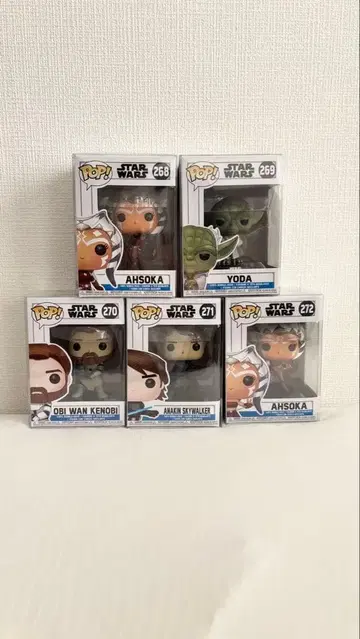 스타 워즈 (클론 워즈) 피규어 세트 5체