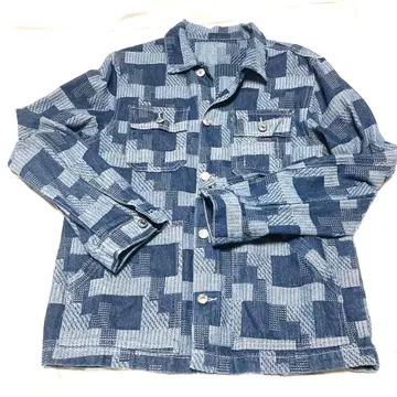 새상품급 데님 셔츠 자켓 (M)