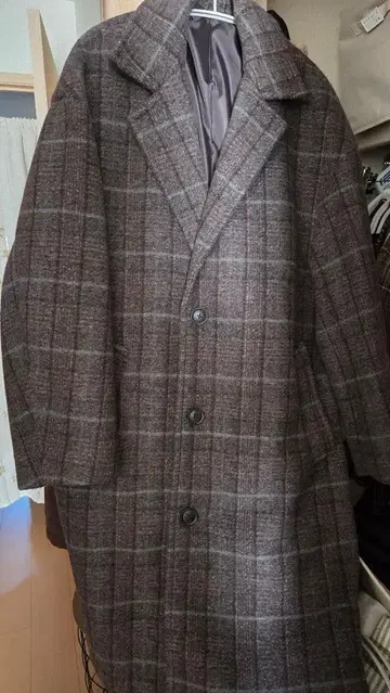 니코앤드 체크 체스터 코트