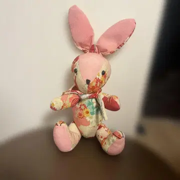 레어 상품! 숯 함유 크레이프 원단 토끼