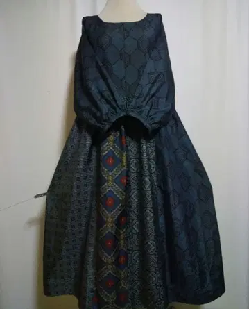 기모노 리메이크 / 돌먼 소매 / 원피스 사이즈 LL~3L