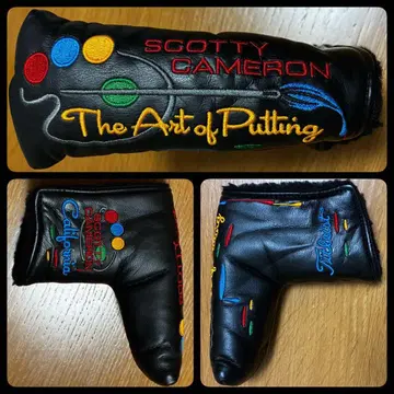 초레어 새상품급 캘리포니아 퍼터 커버 골프헤드커버 아트 오브 퍼팅 블랙
