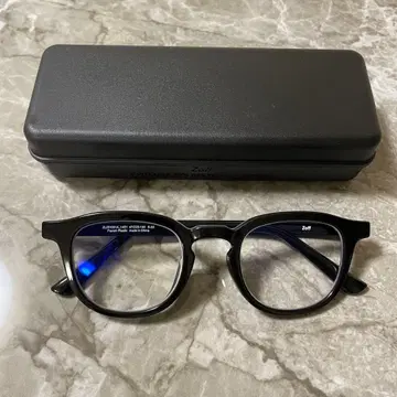 Zoff 블랙 프레임 블루컷 도수 없는 안경