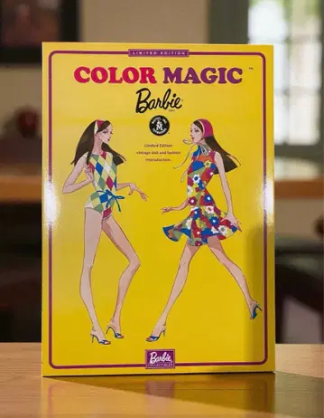 [ 미개봉 ] [ 새상품급 ] 복각 컬러 매직 바비 (블랙 헤어)