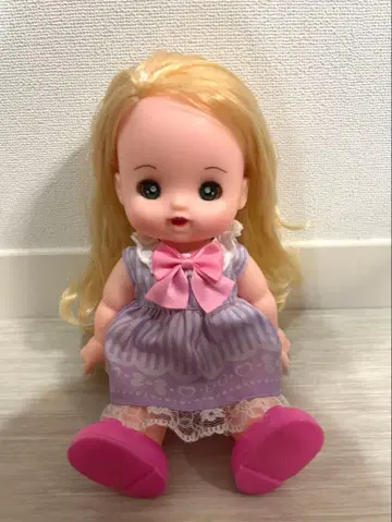 멜짱 릴리짱 인형 보라색 드레스 샌들 포함