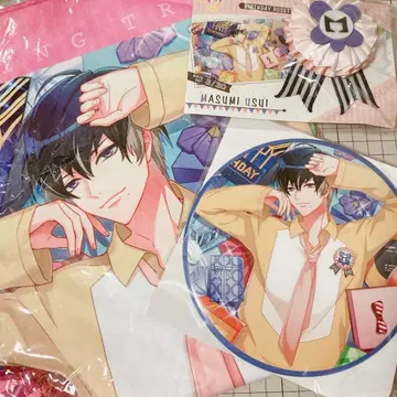 A3! 우스이 마스미 벌스데이 타월 캔뱃지 로제트