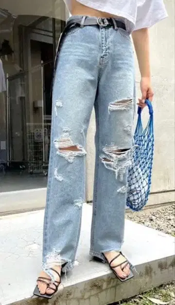 WHO'S WHO gallery/W.W.G/하이웨스트 데미지 가공 데님