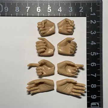 1/6 스케일 인형 핸드 손목 부품 선탠 일광화상