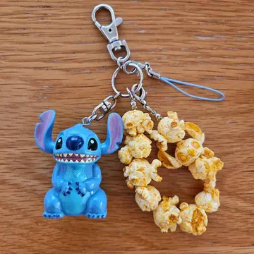 디즈니 스티치 팝콘 반지 스트랩