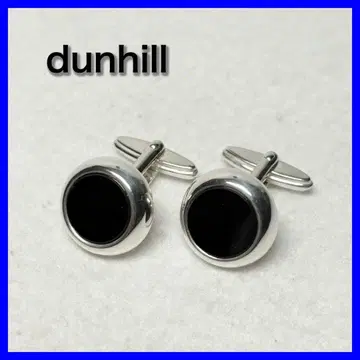 레어 던힐 커프 링크스 커프스 오닉스 실버 925 스윙형