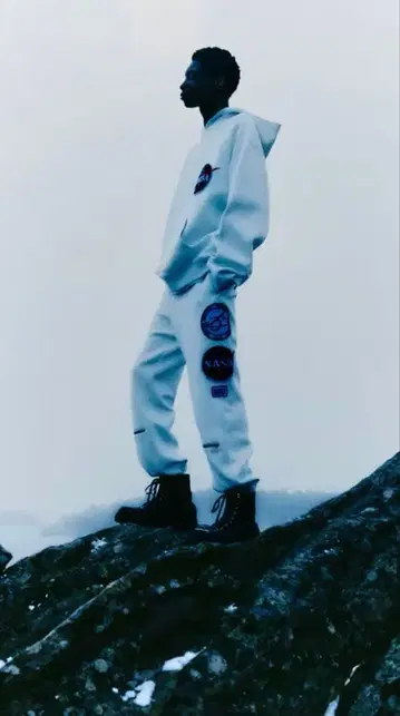 OAMC NASA 콜라보 후드티 L