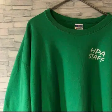 미국 빈티지 의류 저지 HPA STAFF 맨투맨 트레이닝복 그린 XL