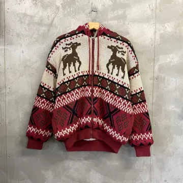 sophisticated 카우친 스웨터 지퍼 후드티 속기모