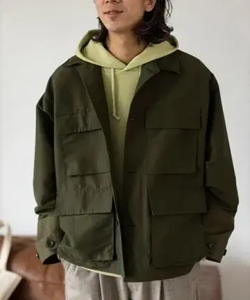 새상품 TK 다케오 키쿠치 빅 실루엣 밀리터리 블루종 L 카키