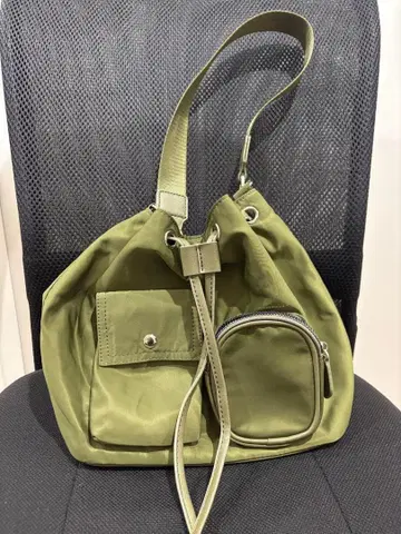 DISCOAT 복조리형 숄더백 올리브 그린