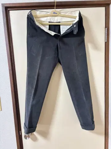 Rota 로타 두꺼운 원단 슬랙스 그레이 42 정품 행거 포함