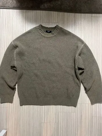 BEAMS 리브 니트 M 사이즈 브라운