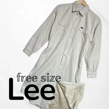 [새상품급] Lee 리 코듀로이 롱 원피스 롱 자켓 4포켓