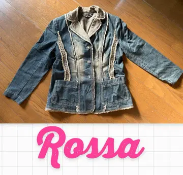 Rossa 데님 자켓 레이스 장식