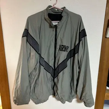 ARMY 로고 그레이 나일론 자켓